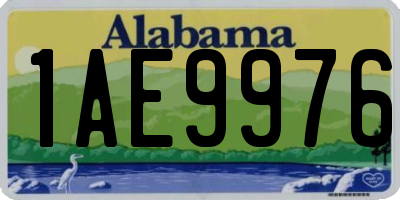 AL license plate 1AE9976