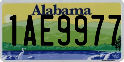 AL license plate 1AE9977
