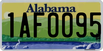 AL license plate 1AF0095