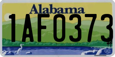AL license plate 1AF0373
