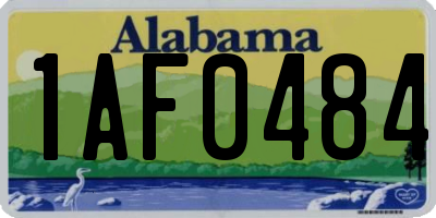 AL license plate 1AF0484