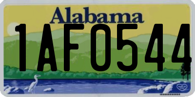 AL license plate 1AF0544