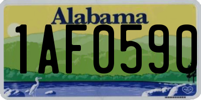 AL license plate 1AF0590