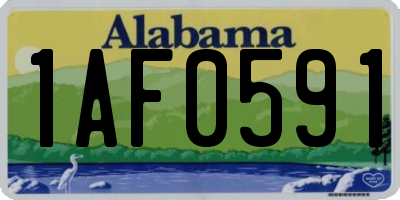 AL license plate 1AF0591