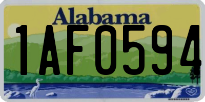 AL license plate 1AF0594