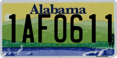 AL license plate 1AF0611