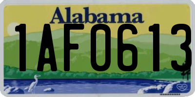 AL license plate 1AF0613