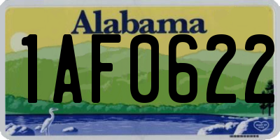 AL license plate 1AF0622