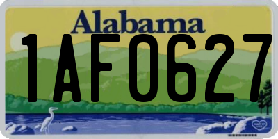 AL license plate 1AF0627