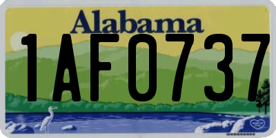 AL license plate 1AF0737