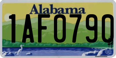 AL license plate 1AF0790