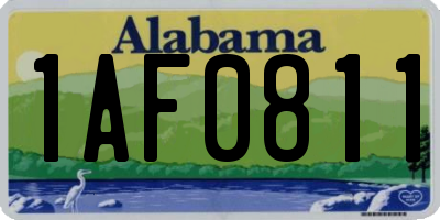 AL license plate 1AF0811