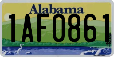 AL license plate 1AF0861