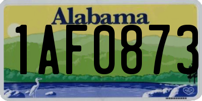 AL license plate 1AF0873