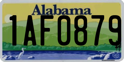 AL license plate 1AF0879