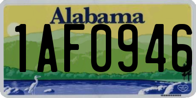 AL license plate 1AF0946