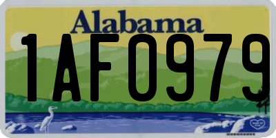 AL license plate 1AF0979