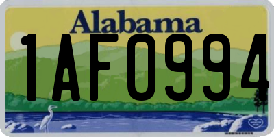 AL license plate 1AF0994