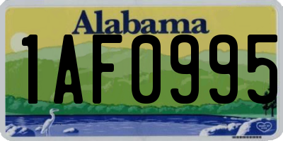 AL license plate 1AF0995