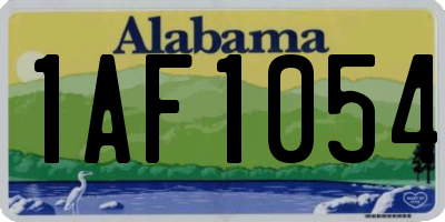 AL license plate 1AF1054