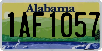 AL license plate 1AF1057
