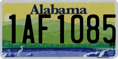 AL license plate 1AF1085