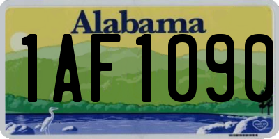 AL license plate 1AF1090