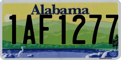 AL license plate 1AF1277