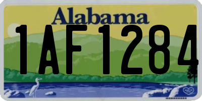 AL license plate 1AF1284