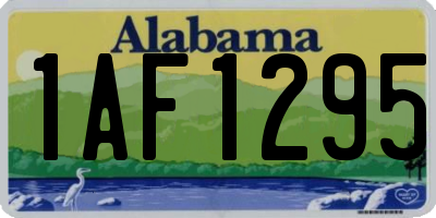 AL license plate 1AF1295