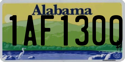 AL license plate 1AF1300