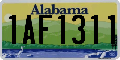 AL license plate 1AF1311