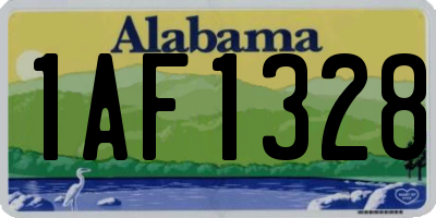 AL license plate 1AF1328