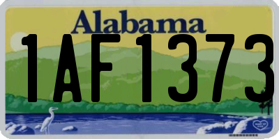 AL license plate 1AF1373