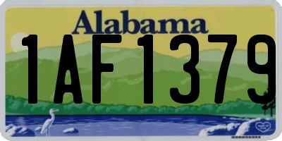 AL license plate 1AF1379