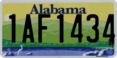 AL license plate 1AF1434