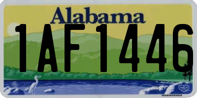 AL license plate 1AF1446