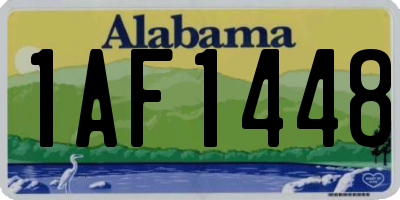 AL license plate 1AF1448