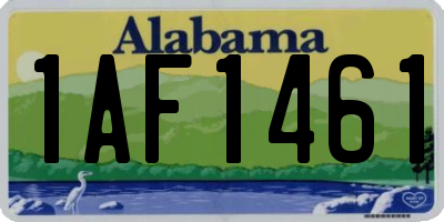 AL license plate 1AF1461