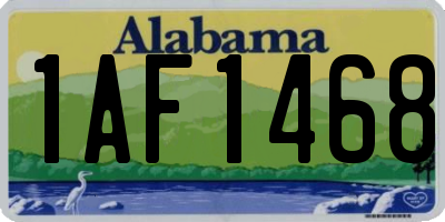 AL license plate 1AF1468