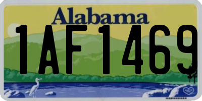 AL license plate 1AF1469