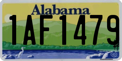 AL license plate 1AF1479