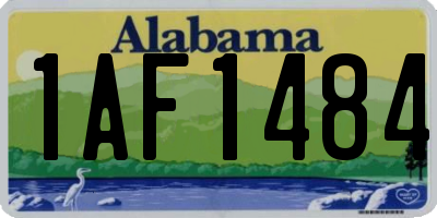 AL license plate 1AF1484