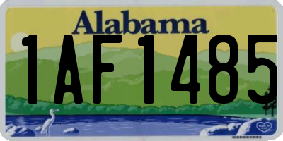 AL license plate 1AF1485