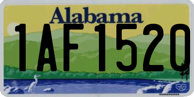 AL license plate 1AF1520