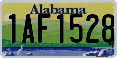 AL license plate 1AF1528