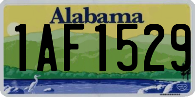 AL license plate 1AF1529