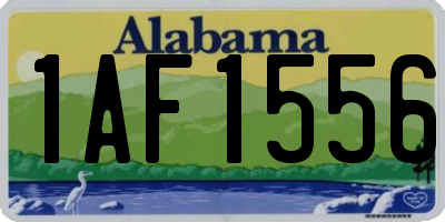 AL license plate 1AF1556