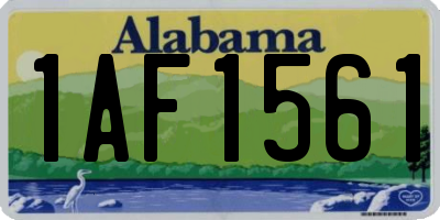 AL license plate 1AF1561