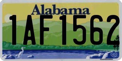 AL license plate 1AF1562